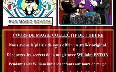 Magic school – Atelier magie pour les enfants de 17h à 18h (gratuit)