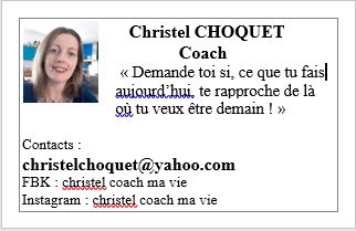 Christel Choquet - Personal development coach